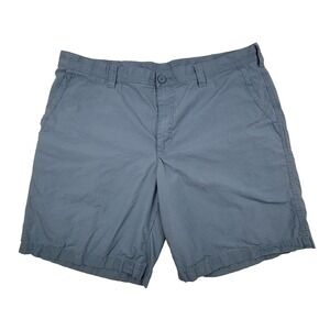 Columbia Shorts Mens 40W‎ 10L Blue 100% Cotton 9.5" Chino Worn Once